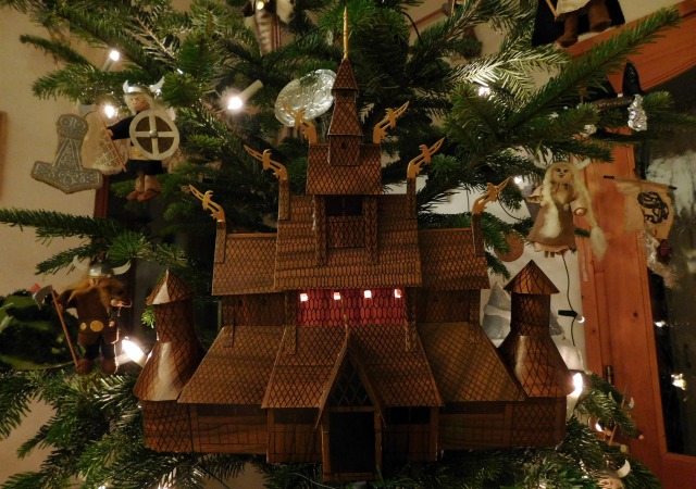 viking templom karácsonyfadísz