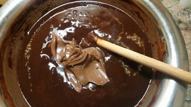nutellás csokis brownie